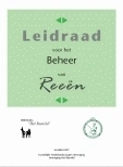 Boekomslag:  Leidraad voor het beheer van Reeën, Uitgave:Vereniging het Reewild