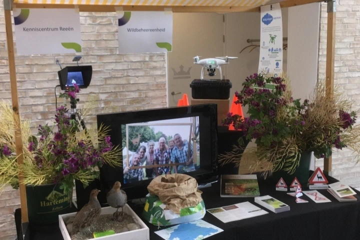 Foto: Stand Kenniscentrum Reeën tijdens klimaatfestival Op Morgen (2019), gemeente Bronckhorst